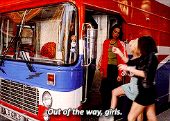 Image result for spice girls tour bus gif