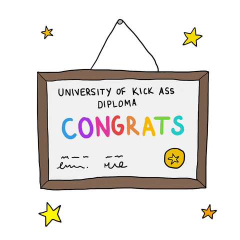 Graduation GIF by Melissa Hooper - Find & Share on GIPHY