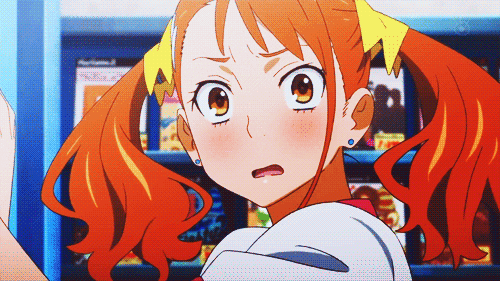 Orange Anime Girl Gif