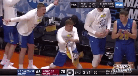 Excited College Basketball GIF by NCAA March Madness - Find & Share on GIPHY