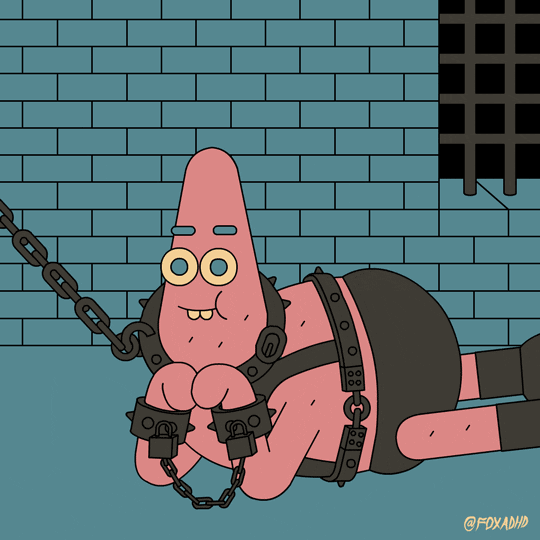 Patrick in BDSM gear