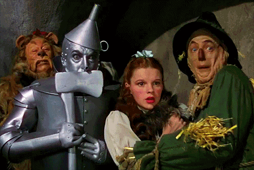 scarecrow with a gun in wizard of oz