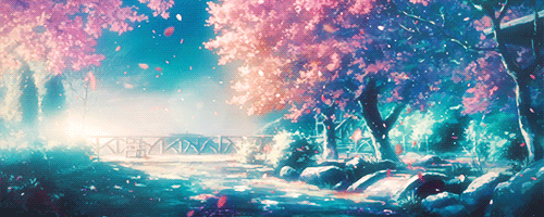 anime background scenery gif