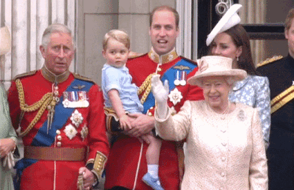royal family on balcony