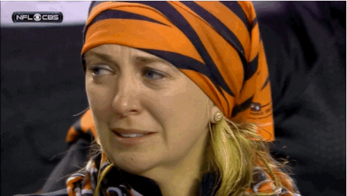 Image result for crying bengals fan gif