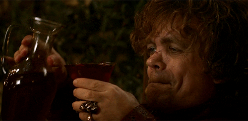 lannister drinking booze tyrion vino