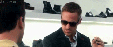 ryan gosling with sunglasses in Crazy Stupid Love