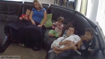 Super Dad Save in funny gifs