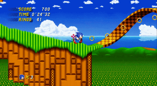 Sonic the Hedgehog gameplay (PC Game, 1991)