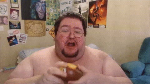 Fat Guy Eating GIF - Find & Share on GIPHY