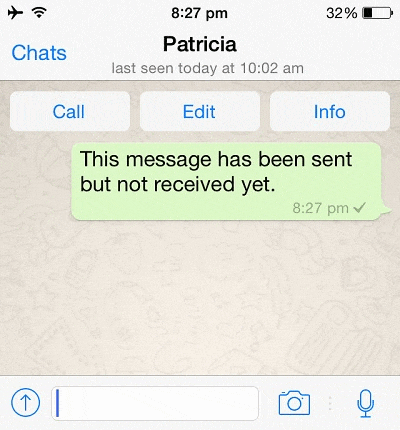 blue read message whatsapp notification