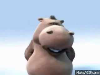 bouncing hippo