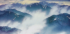 Cloudy Mountain Princess Mononoke Studio Ghibli