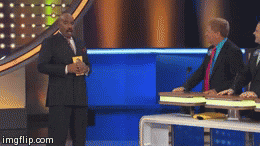 done steve harvey over it family feud give up