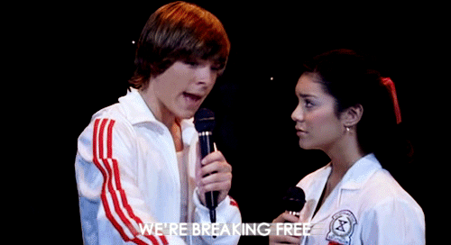 Image result for breaking free high school musical gif\