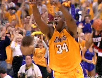 Los Angeles Lakers Shaq GIF - Find & Share on GIPHY
