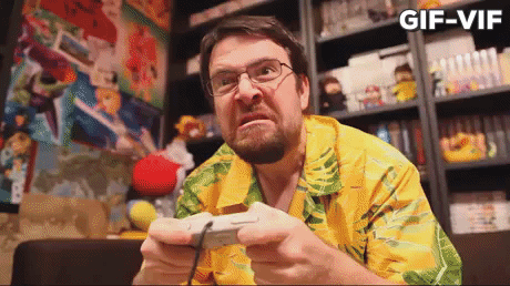 Gamer Reaction in funny gifs