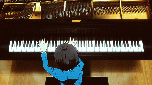 Image result for arima playing piano gif