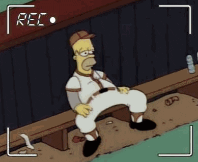 Homer Simpson poniendo excusas para no ir al gimnasio