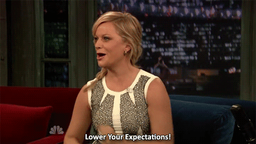 amy poehler expectations lower realtionships