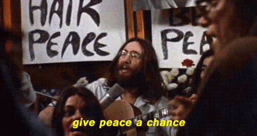 Image result for give peace a chance gifs