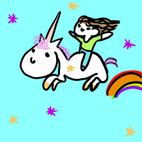 unicorn sparkle gif