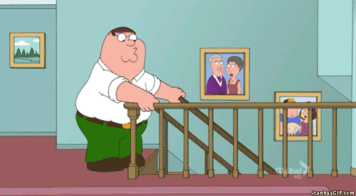 family guy stairs peter griffin falling down