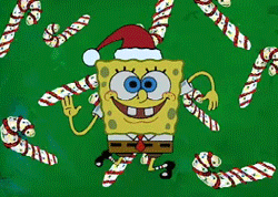 Image result for christmas spongebob gif