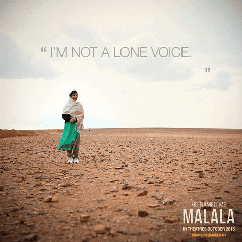 Gif of the Malala movie poster.