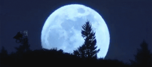 Image result for E.T Moon gif