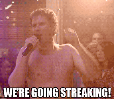 Image result for will ferrell streaking gif