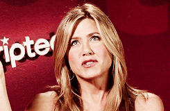 Image result for jennifer aniston interview gif