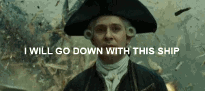 Image result for go down with the ship gif