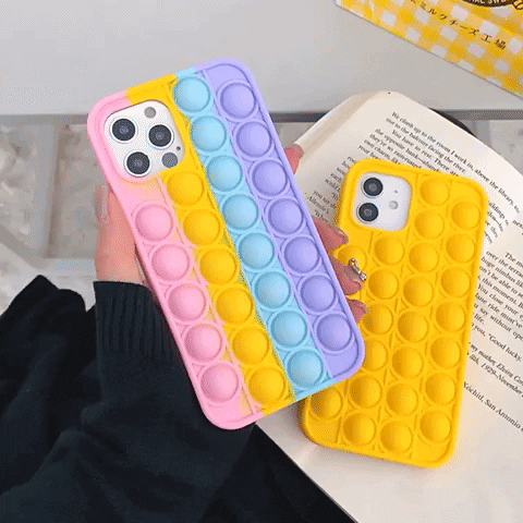 Pop Fidget Bubble Silicone Phone Case For iPhone