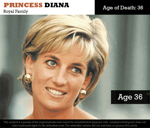 Photoshop Project Imagines What Late Celebrities Might Have Looked Like In Old Age - Princess Diana