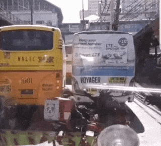 Passing time in traffic in funny gifs