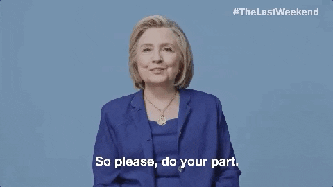 Voting Hillary Clinton GIF by Swing Left