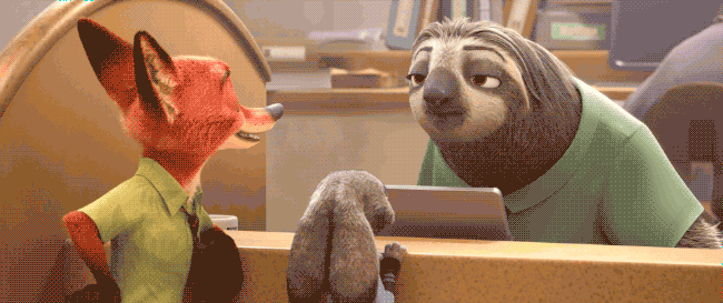 Image result for sloth zootopia gif