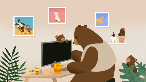 Bear Coding GIF