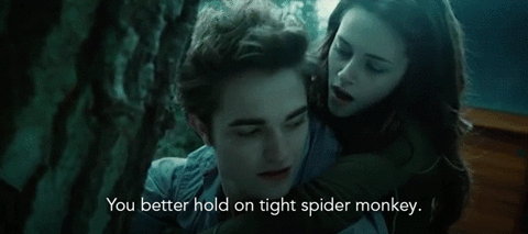 You'd better hold on tight, spider monkey