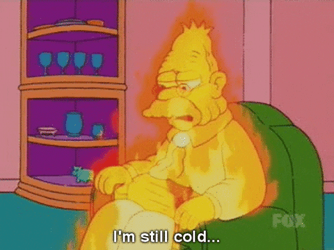 Image result for cold simpsons gif