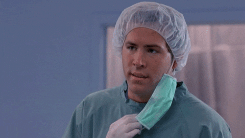 Ryan Reynolds in scrubs asks, but why?