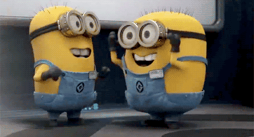 Image result for happy minions gif