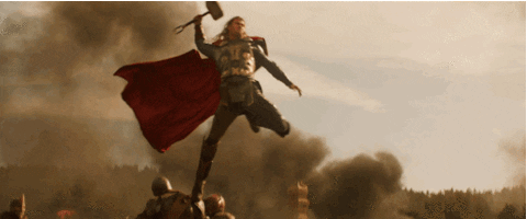 Thor smashing his hammer