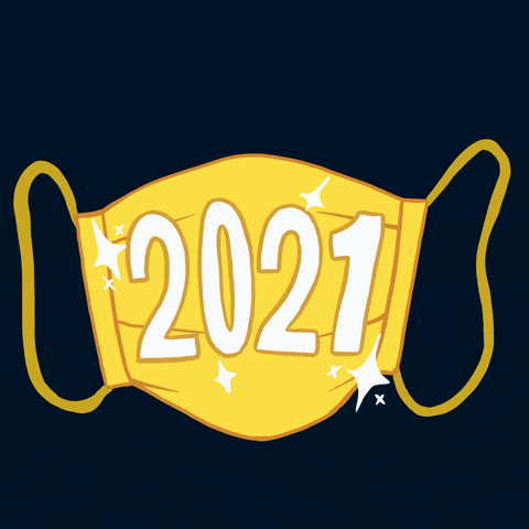 New Year Mask GIF by INTO ACTION