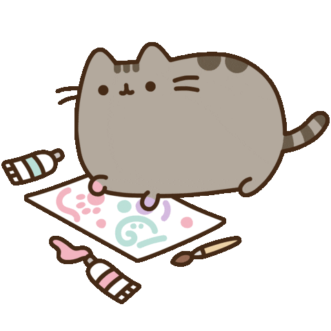 Cat Art Sticker by Pusheen for iOS & Android | GIPHY