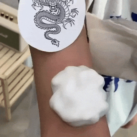 Amazing dragon tattoo in funny gifs