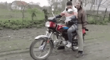 Driving first time in fail gifs