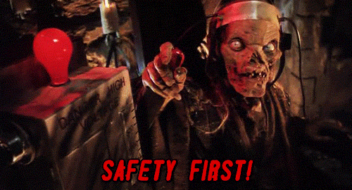 Tales From The Crypt Cryptkeeper Halloween Safety First