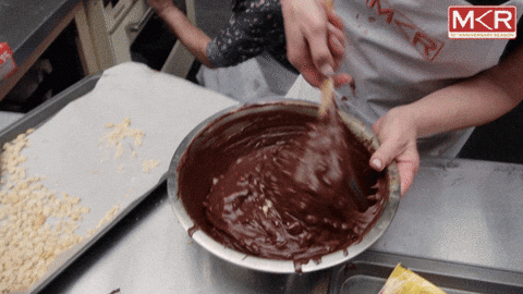 Food Porn Chocolate GIF by My Kitchen Rules - Find & Share ...